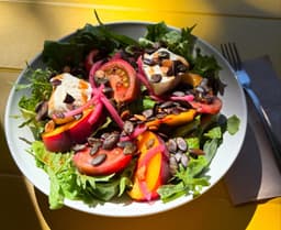 Peach Burrata Salad