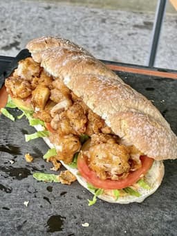 Popcorn Chicken Po Boy